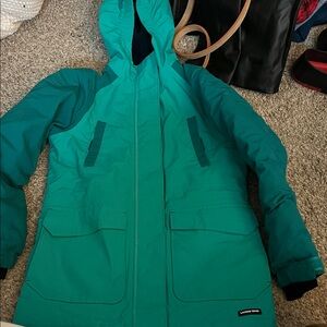 Lands’ End Teal Hooded Jacket